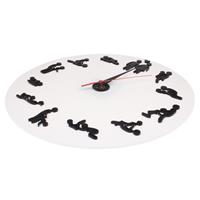 huismerk Sex positie klok / nieuwigheid Wall Clock volwassen klok