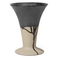 Ferm Living Flores Vase Sand/Schwarz