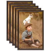 Fotolijsten 5 St Voor Wand Of Tafel 42x59,4 Cm MDF Zwart