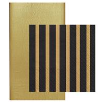 Duni Papieren tafelkleed/tafellaken goud inclusief servetten -