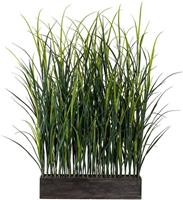 Creativ green Kunstpflanze »Kunststoffgras Raumteiler« Gras, , Höhe 120 cm, im Holzkasten