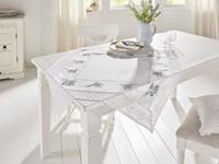 HOME Living Tischdecken Lavendelspitze Tischdecken weiß