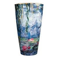 Goebel Vase Claude Monet - Seerosen mit Weide bunt