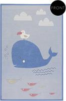 Esprit Kinderteppich Whale Buddy ESP-005, rechteckig, 10 mm Höhe, Wendeteppich, Tiermotiv oder Sternenhimmel, Kinderzimmer