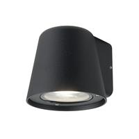 VK Lighting Teichos - buiten wandverlichting - 10 x 11 x 9 cm - IP54 - zwart