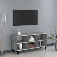 VidaXL TV-Schrank mit Metallbeinen Grau Sonoma 103,5x30x50 cm 