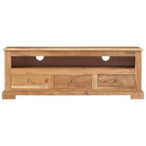 Tv-meubel 110x30x40 cm massief acaciahout bruin