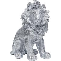Kare Design Decofiguur Sitting Lion Silver 42cm