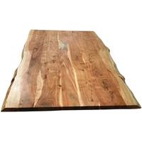 SIT MÖBEL TABLES & CO Tisch 160x85 cm Platte Akazie 3,6 cm mit Baumkante, extravagantes braunes Gestell