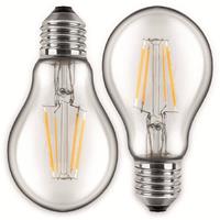 BLULAXA LED-Filament-Lampe, A60, E27, EEK: F, 4,5 W, 470 lm, 2700 K, 2 Stk