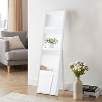 [EN.CASA] Standspiegel Giovinazzo 150x35 cm neigbar Weiß - 