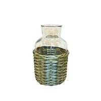 HTI-Living Vase mit Weide transparent