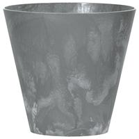 Shoppartners Kunststof Bloempot/plantenpot Betonlook 20 Cm Grijs - Plantenpotten