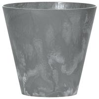 Prosperplast Kunststof bloempot/plantenpot betonlook 40 cm grijs - Plantenpotten