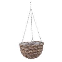 Rieten Hangende Rotan Mand/bloempot/plantenpot 31 Cm - Plantenpotten