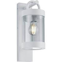 BES LED Led Tuinverlichting - Tuinlamp - Trion Semby - Wand ichtsensor - E27 Fitting at Wit - Aluminium