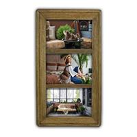 HAES deco Houten Multi Fotolijst Malaga Voor 3 Foto's 10x15 Cm p11415-2