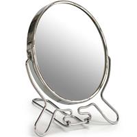 Shoppartners Zilveren Make-up Spiegel Rond Dubbelzijdig 15 X 13,5 Cm ake-up Spiegeltjes
