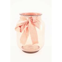 Dijk Natural Collections Vaas Gerecycled Glas-roze-20x25cm