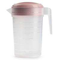 Forte Plastics Waterkan/sapkan Transparant/roze Met Deksel 2 Liter Kunststof chenkkannen