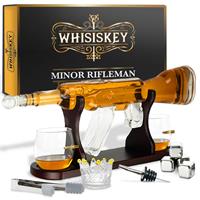 Whisiskey Whiskey Karaf - Ak-47 uxe Whisky Karaf Set - 1 L - Decanteer Karaf - Incl. Accessoires