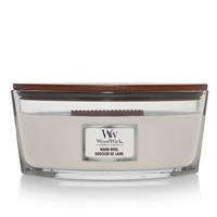 WoodWick Scented candle with wooden lid - WarmWool