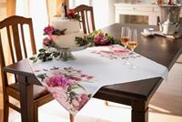 HOME Living Tischdecke SPAR-SET 2x Rosen Tischdecken weiß