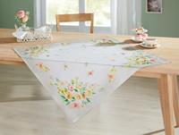 HOME Living Tischdecke SPAR-SET 2x Fleurs Tischdecken beige