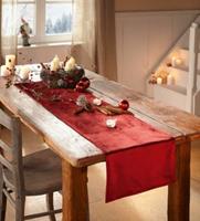 HOME Living Tischläufer SPAR-SET 2x Burgund Tischläufer rot