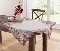 HOME Living Tischdecke SPAR-SET 2x Blütenmeer Tischdecken beige