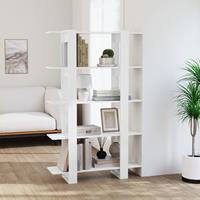 Bonnevie - Bücherregal/Raumteiler,Bücherschrank Hochglanz-Weiß 100x30x160 cm vidaXL