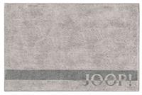 Joop! Badteppich Logo Stripes 141 Platin - 1515 Badematten grau Gr. 50 x 60