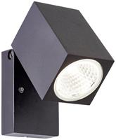 Brilliant Burk G90980A06 LED-buitenlamp (wand) Energielabel: F (A - G) LED Lichtbron niet vervangbaar 8 W Zwart