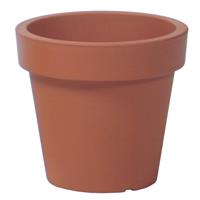 Prosperplast Basic plantenpot/bloempot kunststof dia 16 cm/hoogte 14.5 cm terra cotta voor binnen/buiten