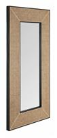 MUST Living Spiegel Raffles Rotan en hout, 200 x 104cm - Zwart, Naturel