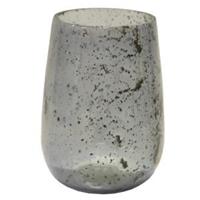 Plantenwinkel.nl Vase Marhaba Cone Grey M 12x18 cm grijze glazen vaas