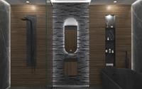 Gliss Design Orion toiletspiegel met LED-verlichting 40x100cm