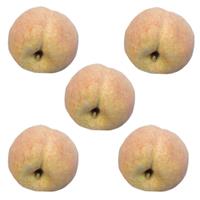 Bellatio Set van 5x stuks kunstfruit perziken van 8 cm -