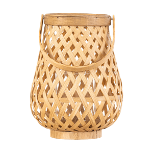 Artichok Jessie bamboe lantaarn naturel - Ø 19 x 24 cm