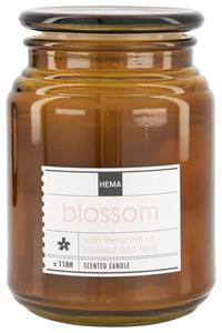 HEMA Geurkaars In Glazen Pot Ø10x14 Blossom (bruin)