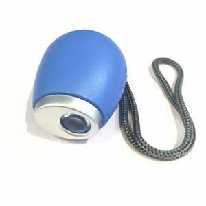 Huismerk Draagbare digitale projectie alarm klok mini projector LED klok Carry time zaklamp klok met hangende touw (blauw)