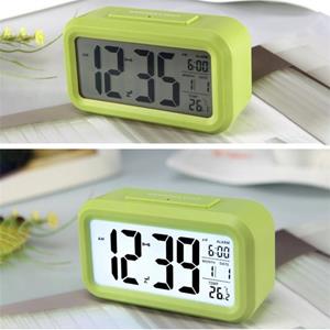 Huismerk Temperatuur Type Lazy Snooze Alarm Mute Backlit Electronic Clock(Green)