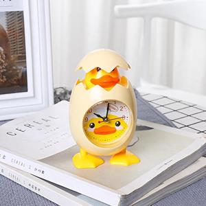 huismerk 2 stks RP001 Cartoon Kip Eggshell Chicks Wekker Studenten Gift Kinderen Slaapkamer Ornamenten (Geel)