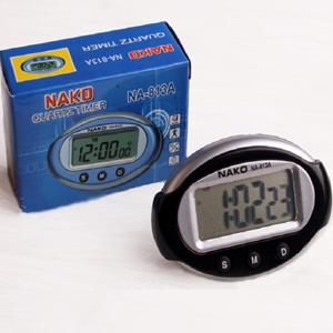 huismerk 2 PCS Draagbare Auto Elektronische Klok Test Sportklok Kleine Wekker Stopwatch (Ovaal)