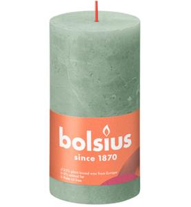 Massamarkt Bolsius Rustiek kaars 130/68 Jade Green