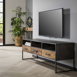 Hoyz Collection Hoyz - TV-meubel - 150cm - 3 Lades Blend - Hardhout
