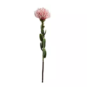 Kunstbloem Protea 61cm - Roze