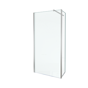 Balmani Move inloopdouche met beweegbare zijwand 100 x 200 cm helder glas glanzend chroom profiel