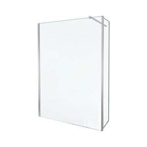 Balmani Move inloopdouche met beweegbare zijwand 140 x 200 cm helder glas glanzend chroom profiel