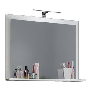 Hioshop VCB10 Maxi spiegelkast , badkamerspiegel met 1 plank wit.